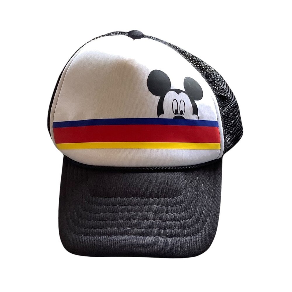Mickey Mouse Men Trucker Hat Cap‎ Stripes Dalix H-066 Adjustable Snapback